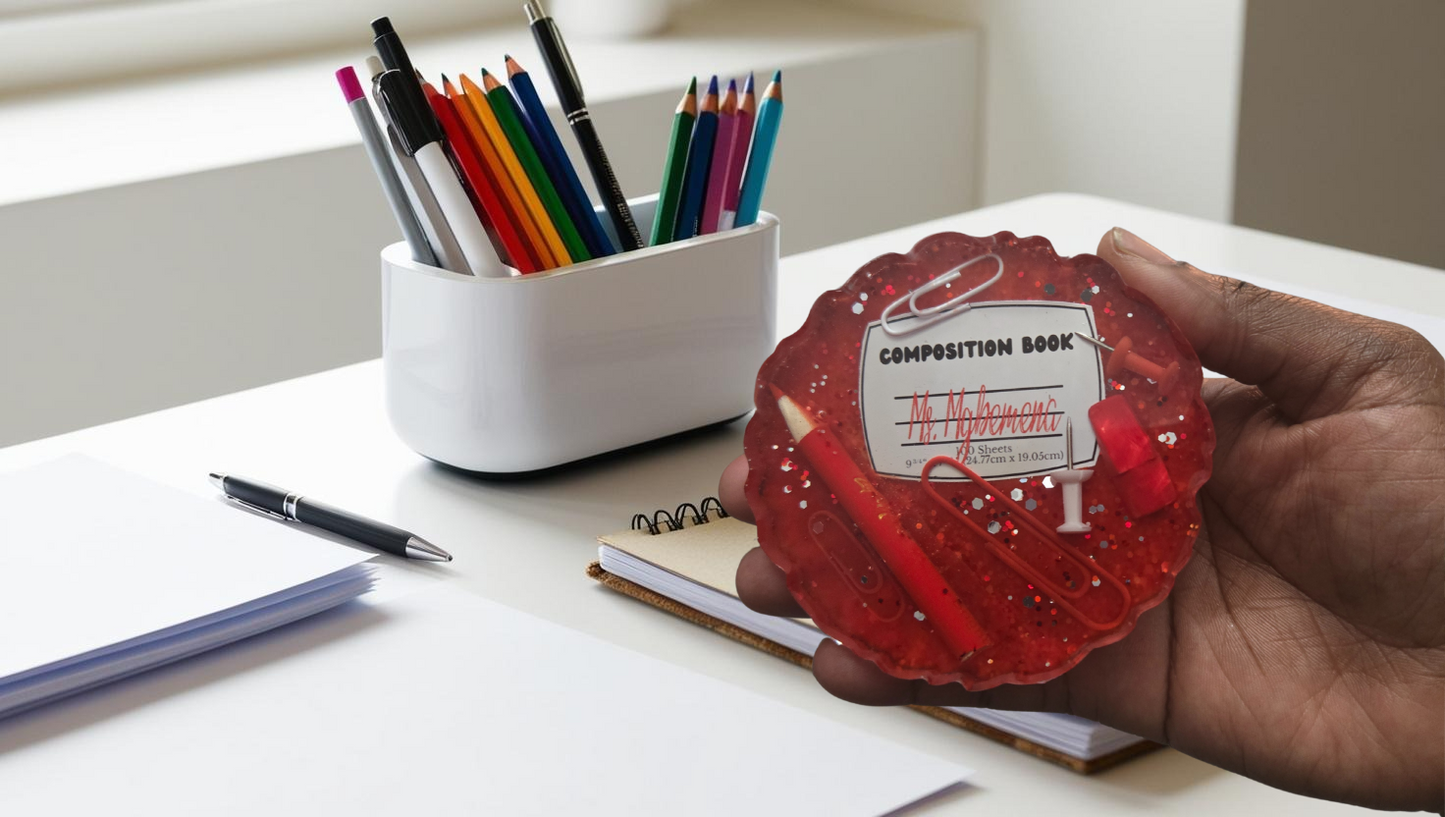 Personalized Teacher Coaster