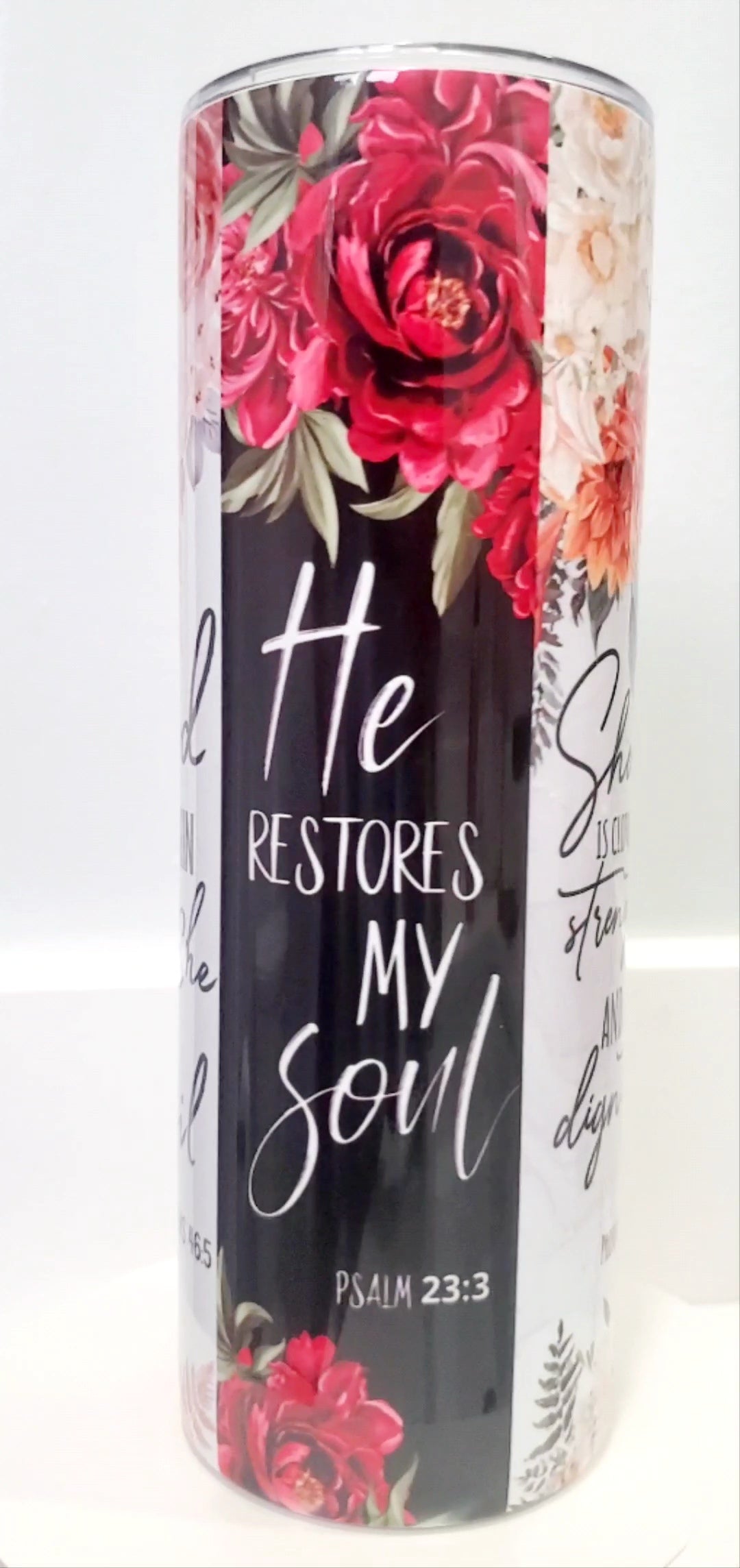 20oz. Skinny Tumbler - Bible verses