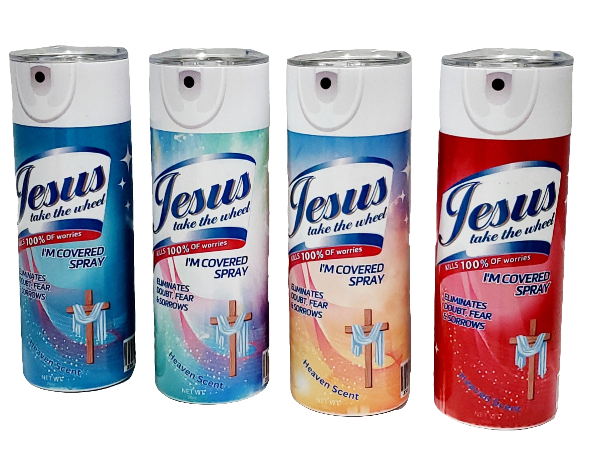 20oz. Skinny Tumbler - Jesus take the wheel (Rectangle)
