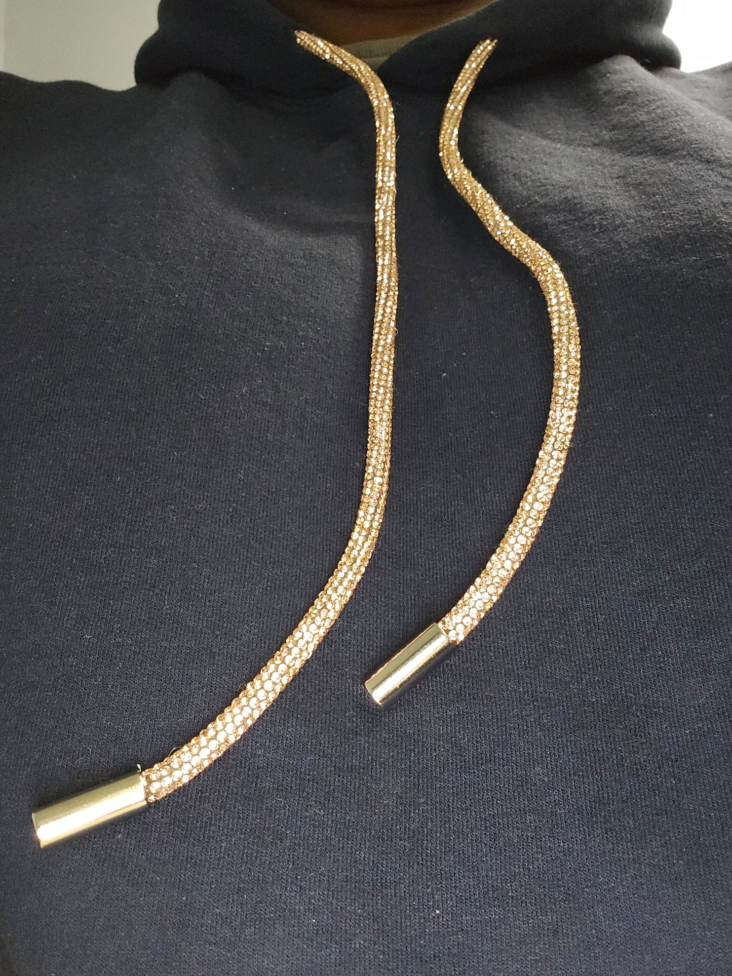 Rhinestone Hoodie String