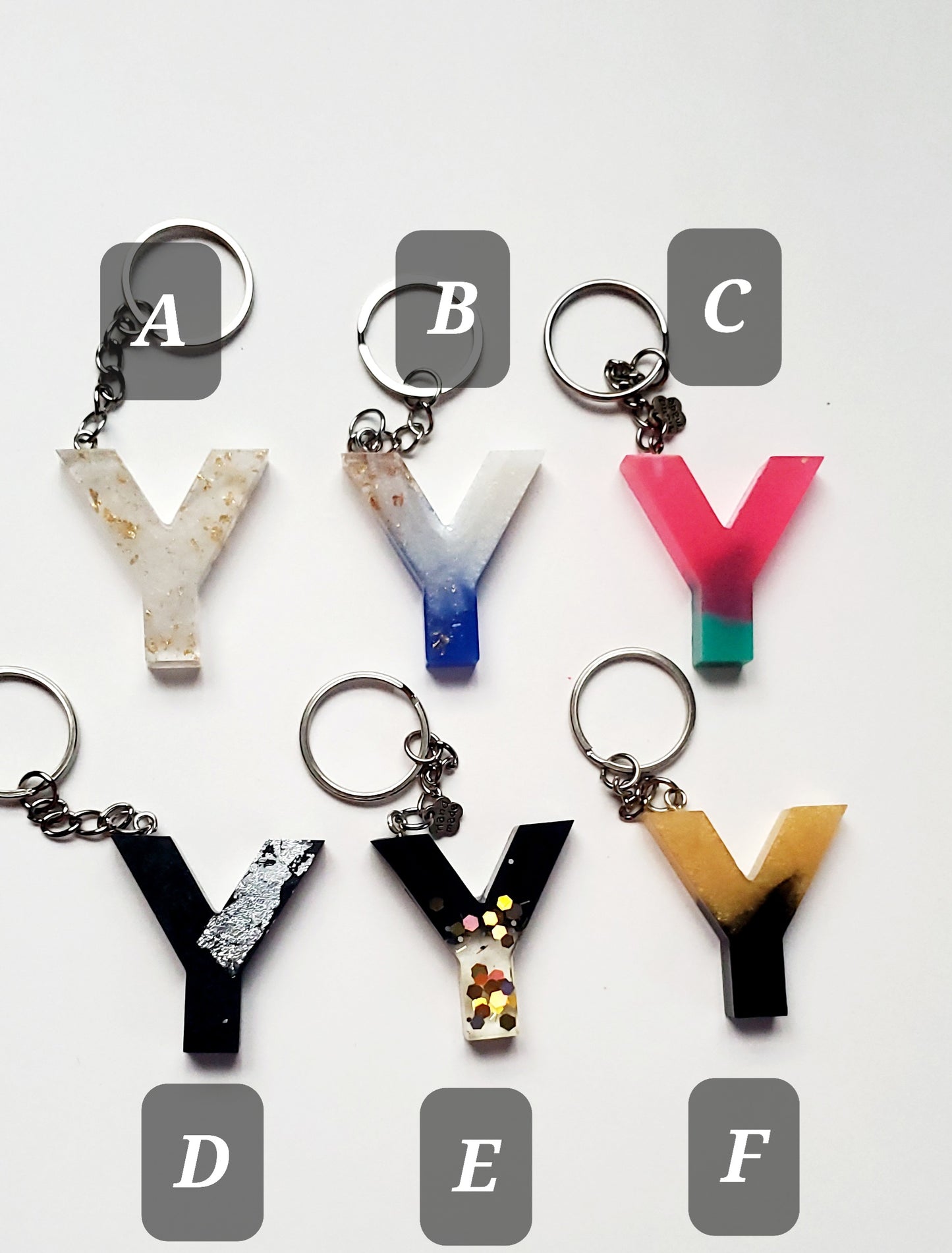Ready to ship - Y Letter keychains
