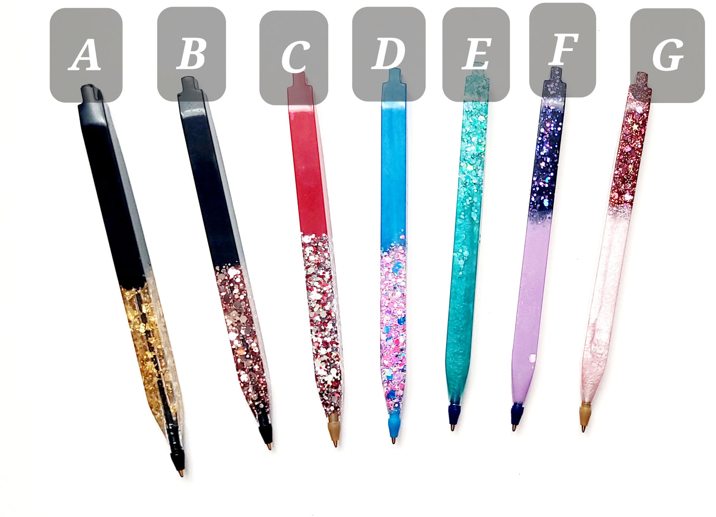 Personalizable resin pen (refillable)