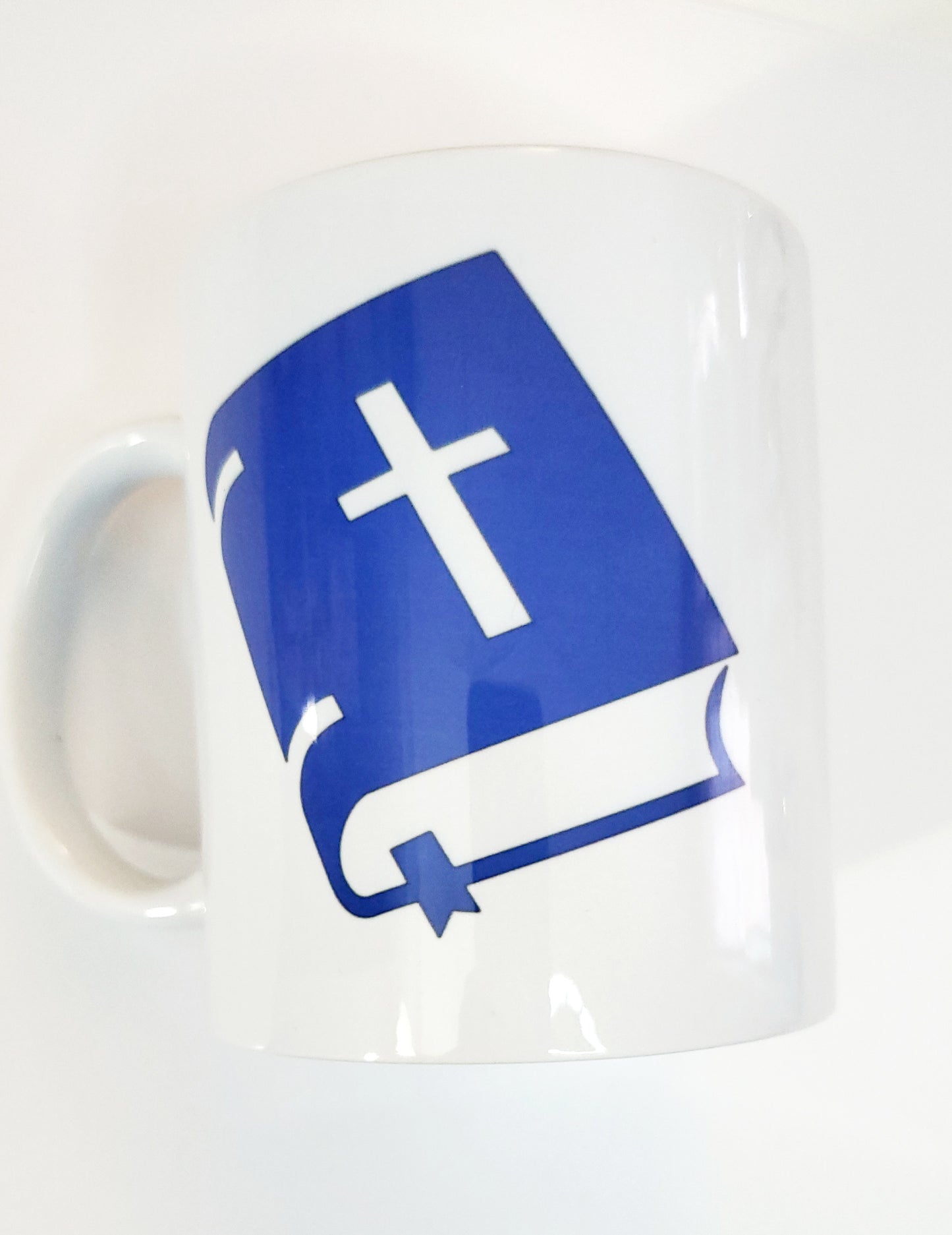 Two sided bible mug - faith over fear on other side