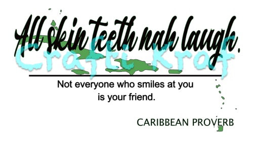 Caribbean Proverb 4pc Set