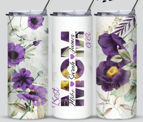 20oz Skinny Tumbler - Best MOM Ever