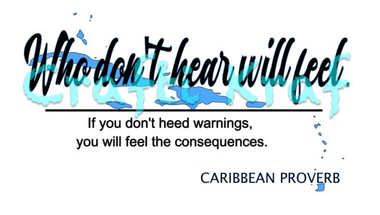 Caribbean Proverb 4pc Set