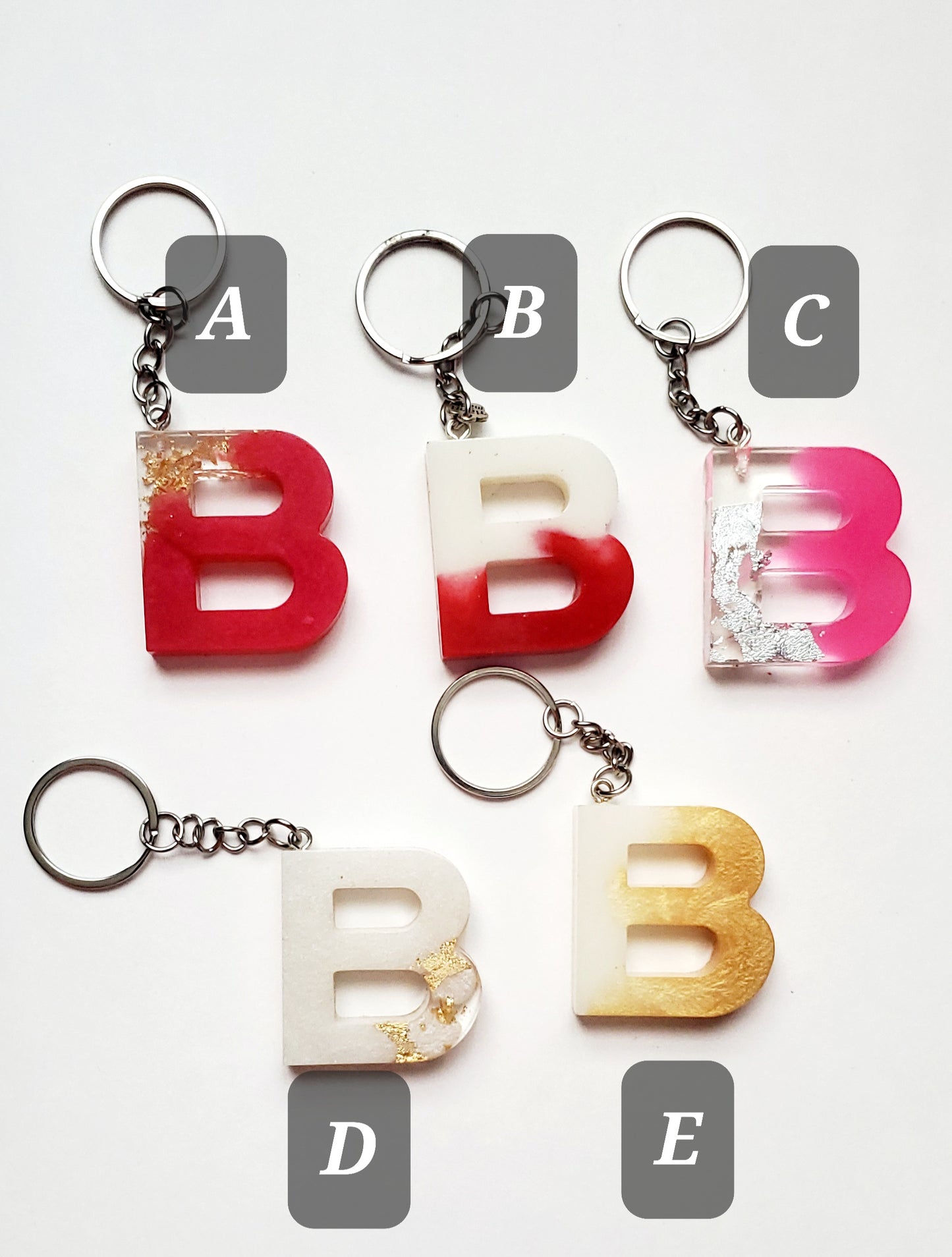 Ready to ship - B Letter keychains