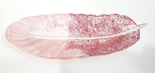 Feather Resin Trinket Tray