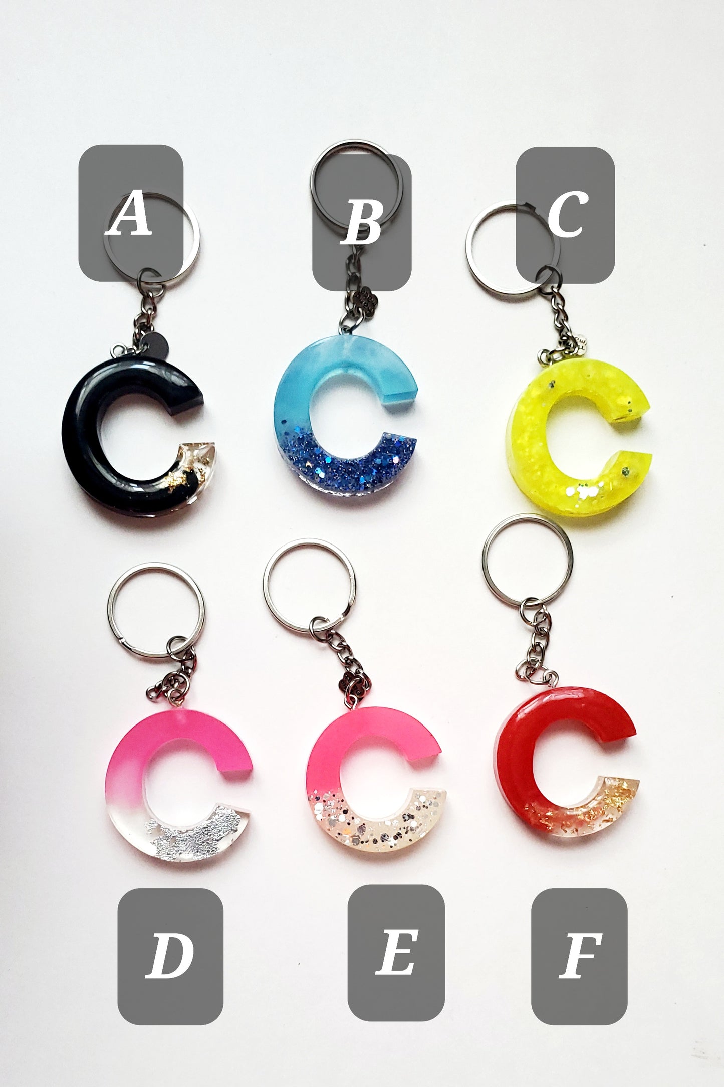 Ready to ship - C Letter keychain