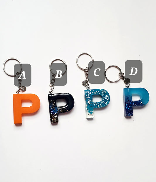 Ready to ship - P Letter keychains