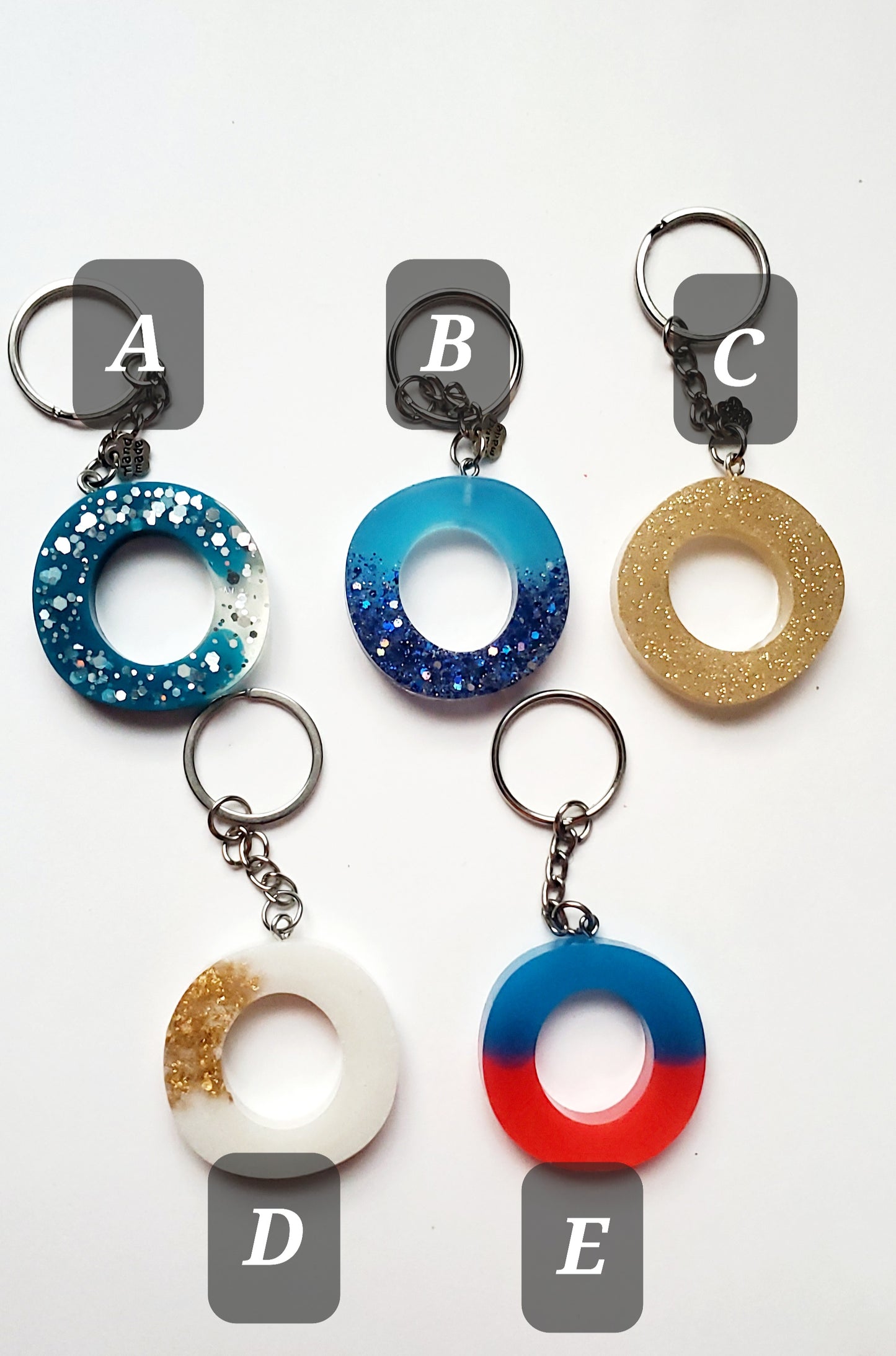 Ready to ship - O Letter keychains