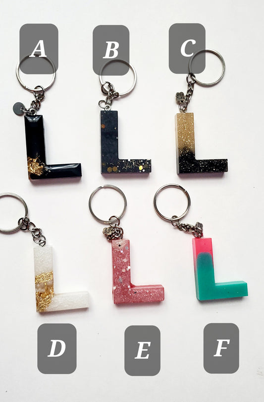 Ready to ship - L Letter keychains