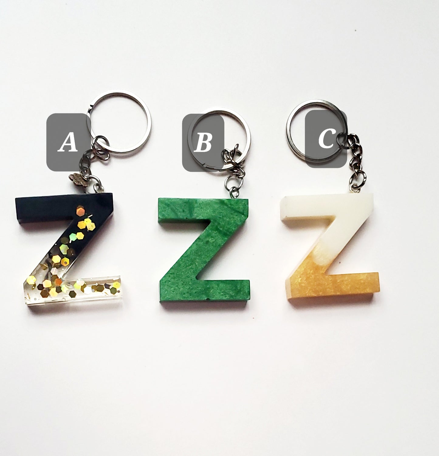 Ready to ship - Z Letter keychains