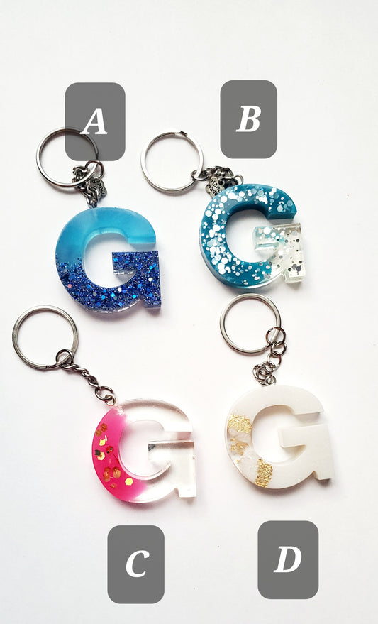Ready to ship - G Letter keychains