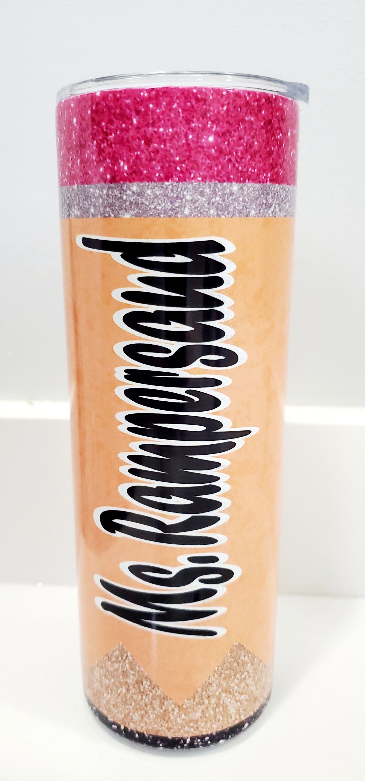 20 oz Skinny tumbler - Pencil influence of a great teacher