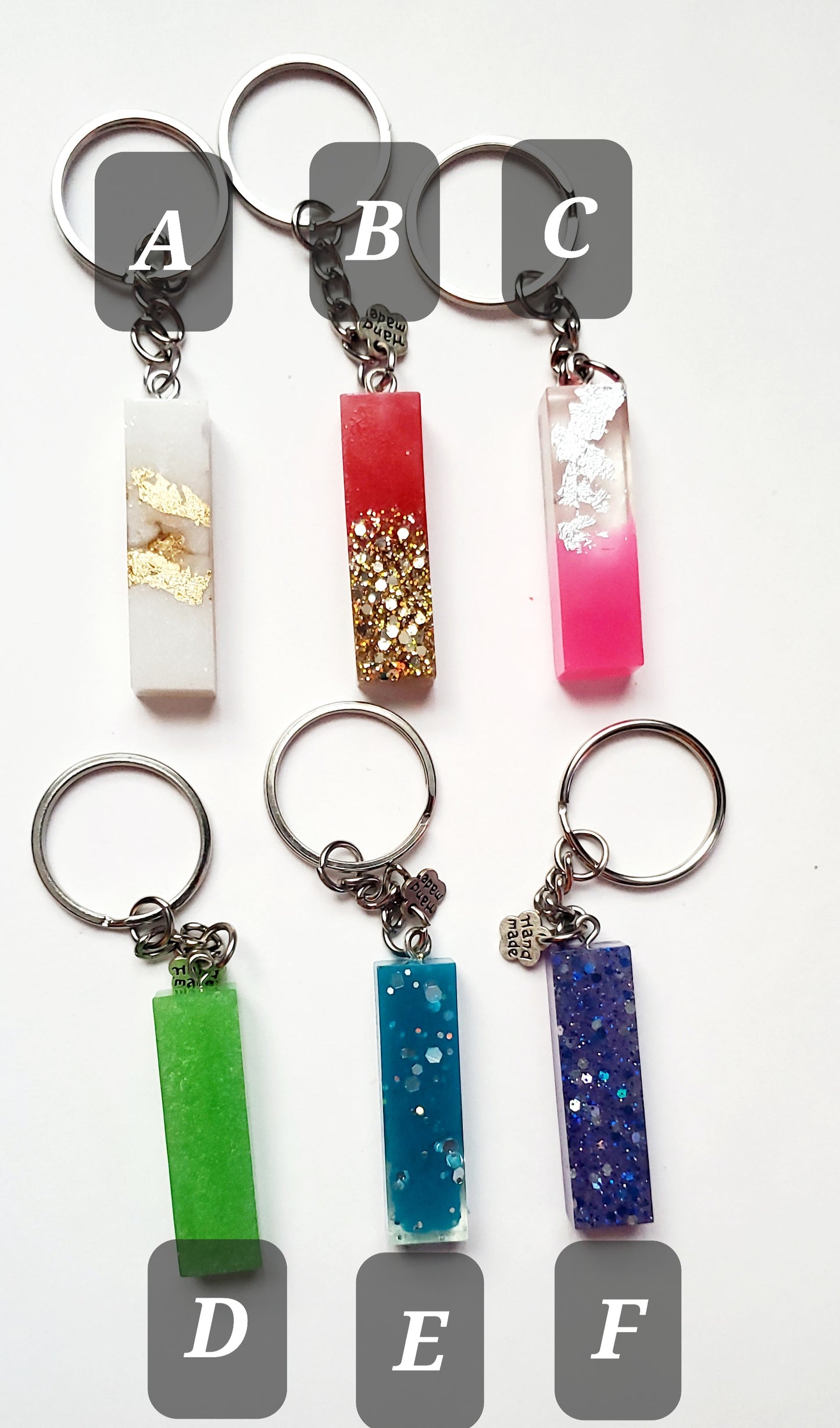 Ready to ship - I Letter keychains