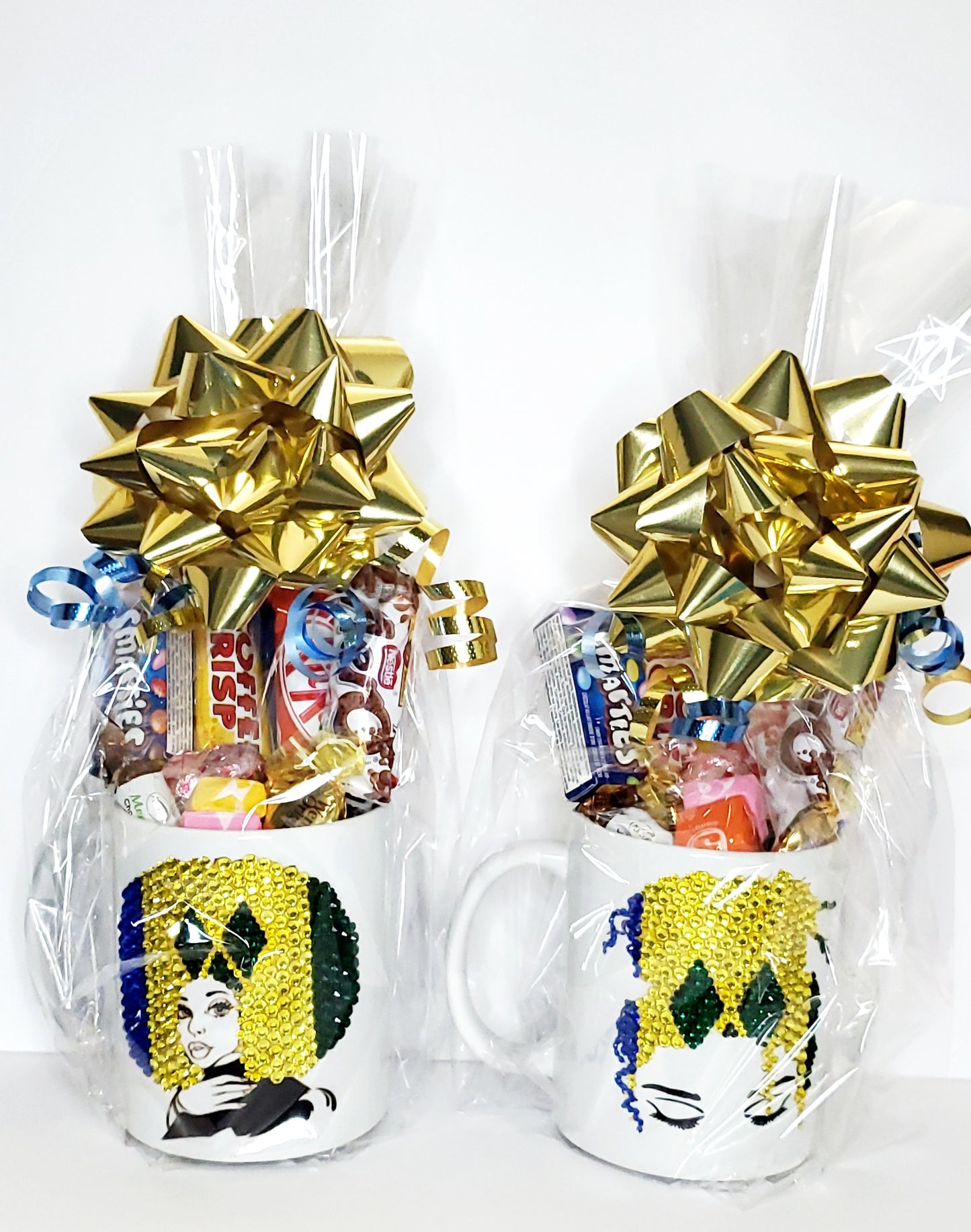 Add-on mug and wine glass gift packaging