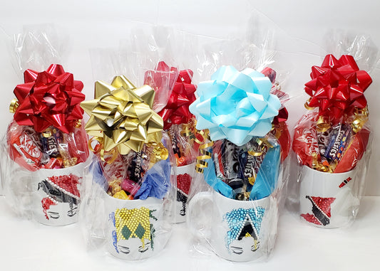Add-on mug and wine glass gift packaging