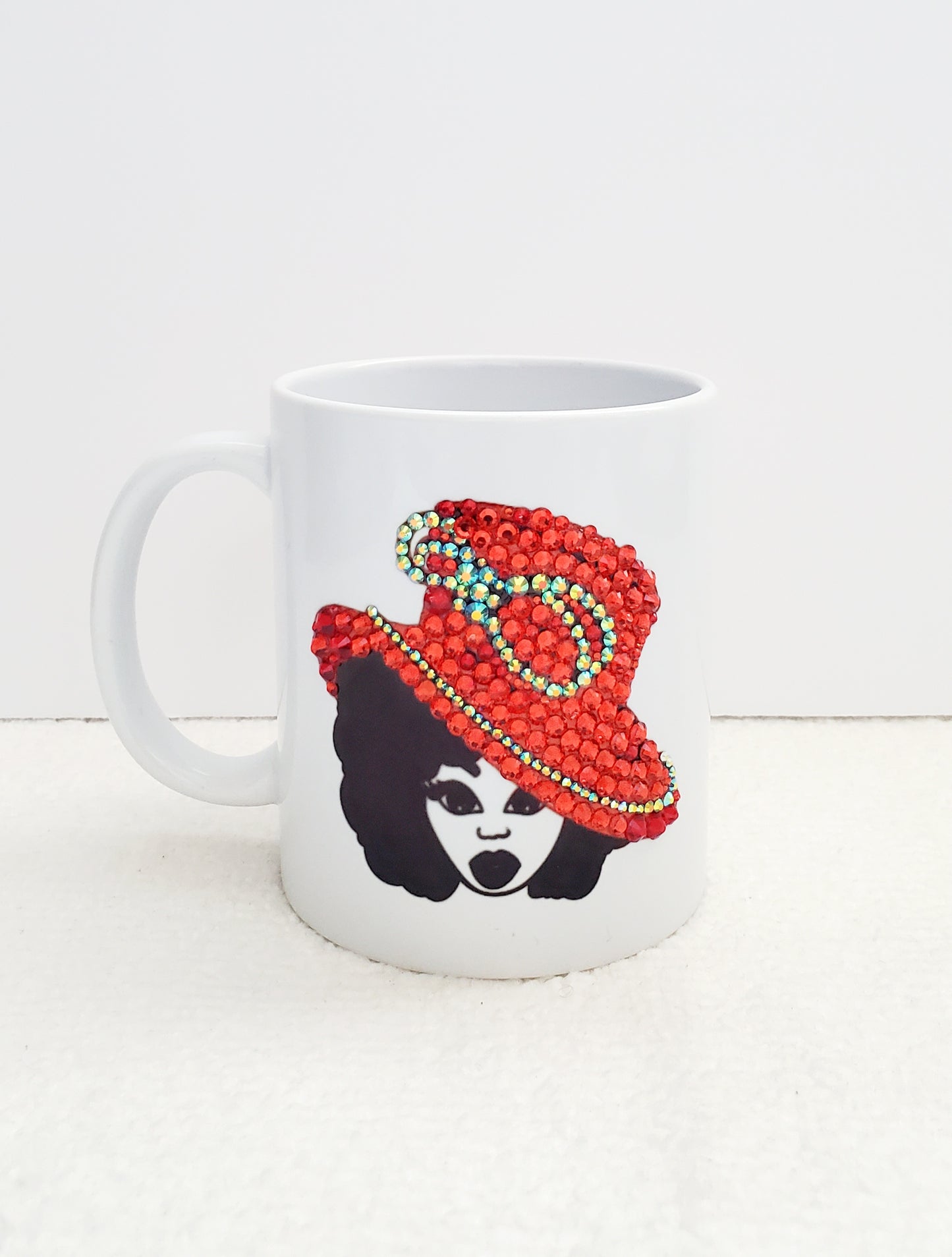 Blinged church hat mug