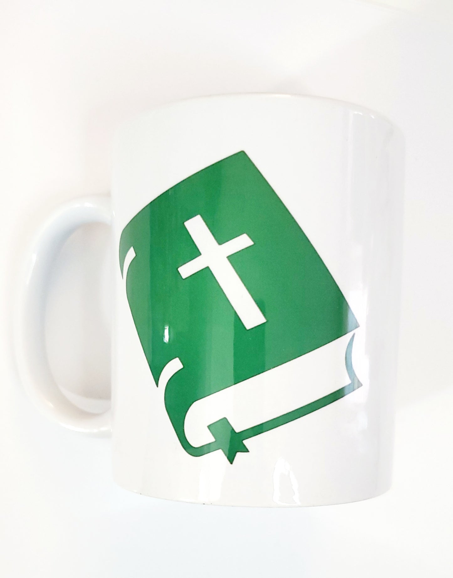 Two sided bible mug - faith over fear on other side