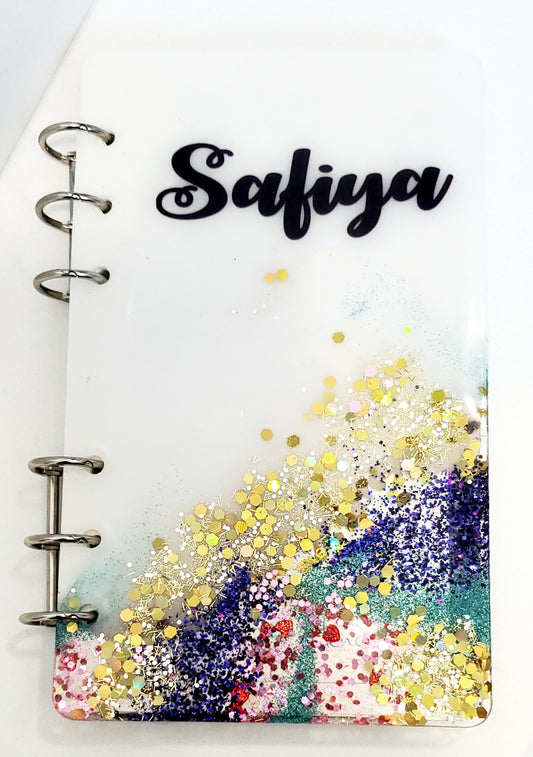 Custom personalizable resin notebook