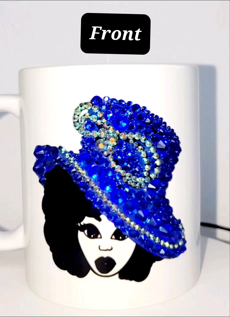 Blinged church hat mug