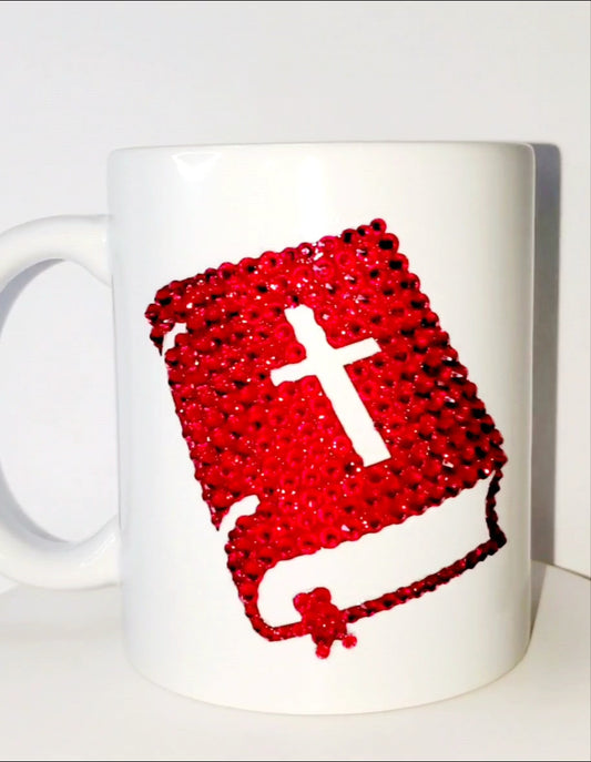 Blinged bible mug