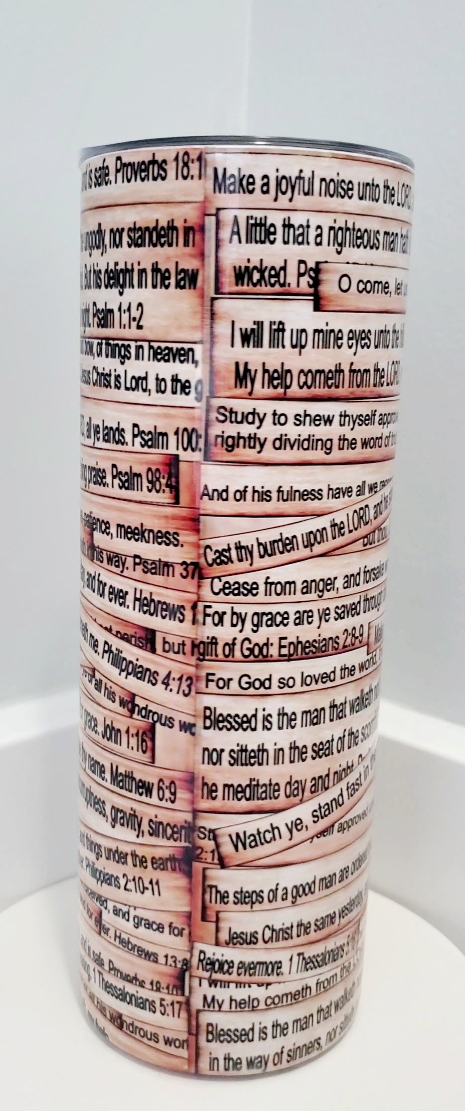 20oz. Skinny Tumbler -Holy Scripture