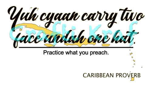 Caribbean Proverb 4pc Set